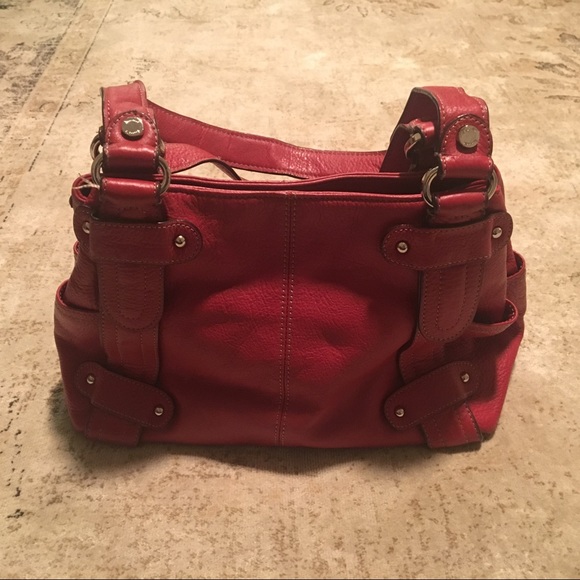 Tignanello Red Leather Purse - Picture 2 of 6